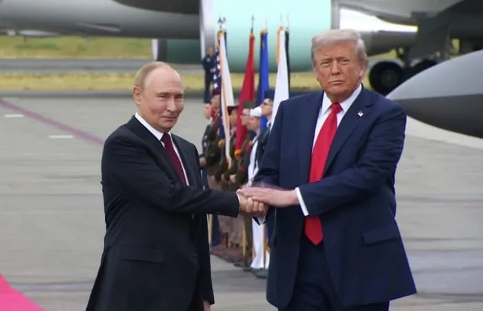 Переговоры Владимира Путина и Дональда Трампа на саммите в Анкоридже