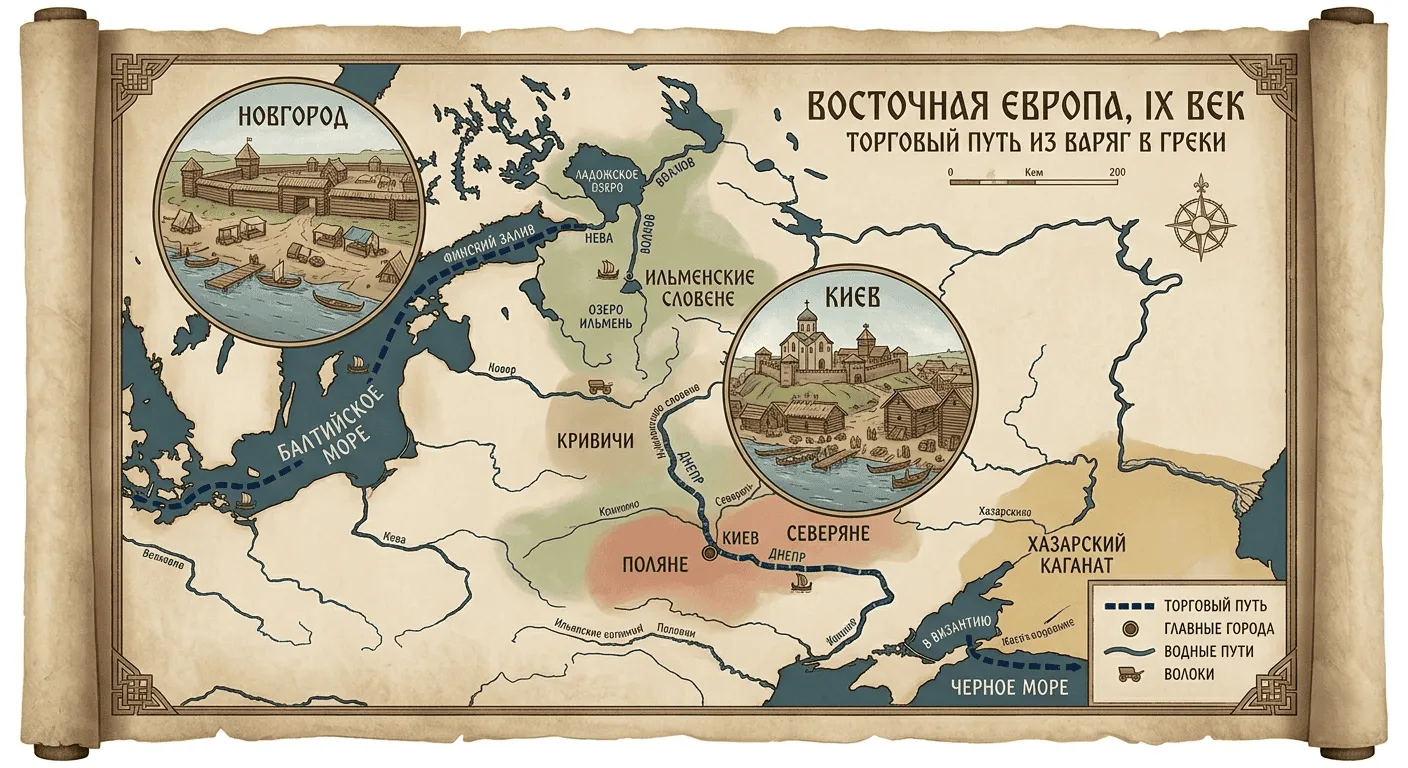 Варяжская Русь в 867 году