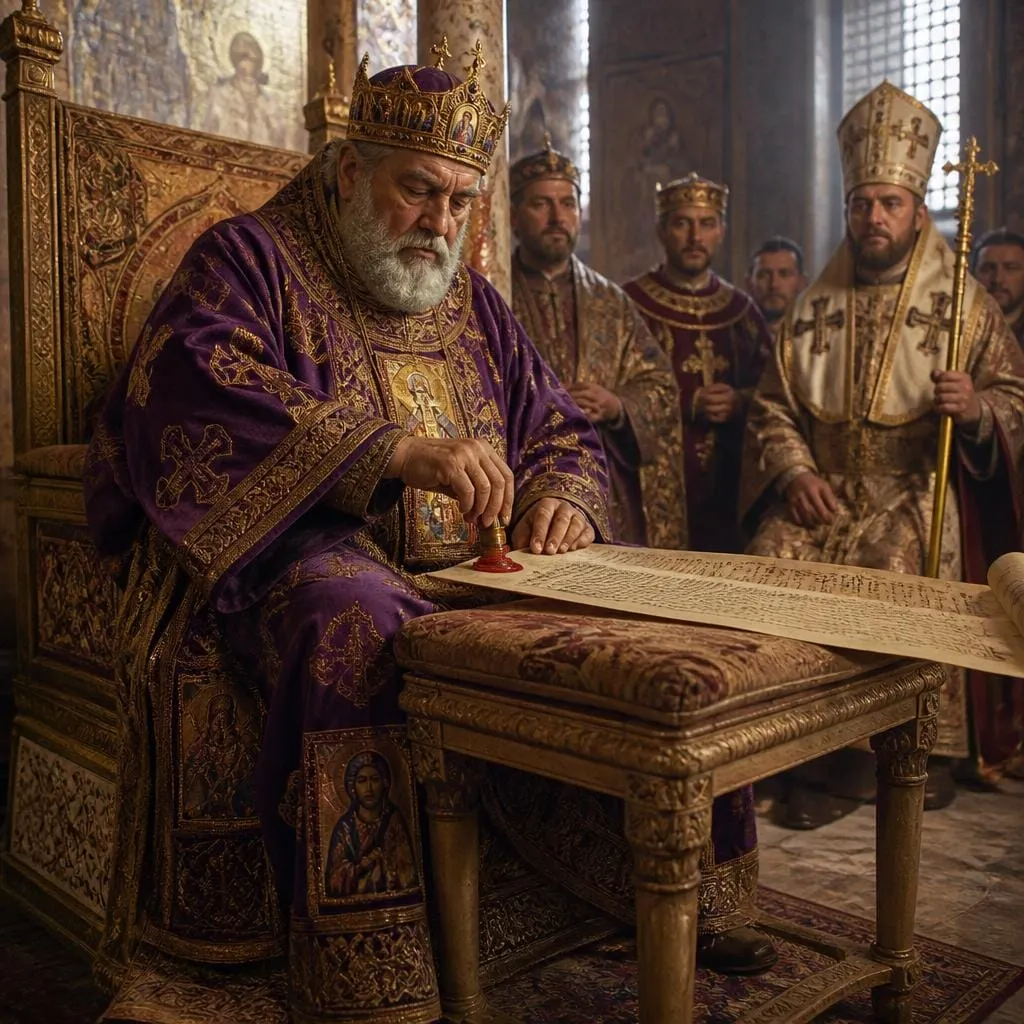 Василий I издал первый хрисовул об Афоне